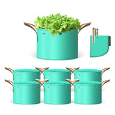 SPONDWILD 10 Gallon Grow Bag, green color front view