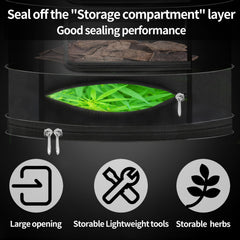 SPONDWILD Herb Drying Rack tool compartment design close-up