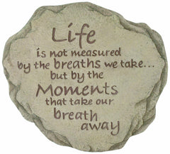 Spoontiques Life Is Not Measured Stepping Stone front view