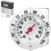 SPOROLWE Outdoor Thermometer front view with 360-degree rotating dial