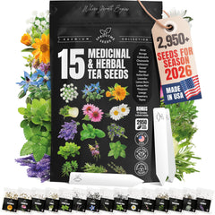 SPROUTME SEEDS Medicinal Herb Seeds Variety Pack front view