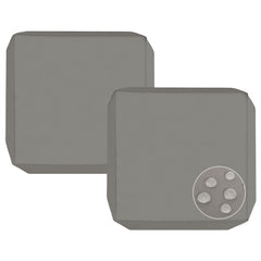 Sqodok Outdoor Cushion Cover front view in grey