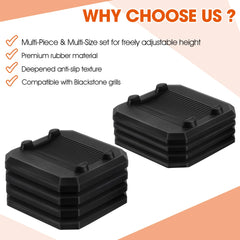 Stacked ElectricWise leveling shims showing compatibility with grills