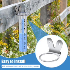Stainless steel rack holder for the rain gauge