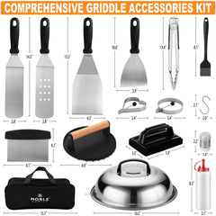 Stainless steel spatulas from N NOBLE FAMILY Griddle Kit
