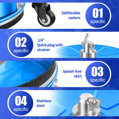 Stainless steel structure of LidoDola pressure washer accessory