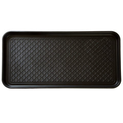 Stalwart Boot Tray 30" x 15" black front view