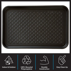 Stalwart Boot Tray showing raised edge design for mess containment.