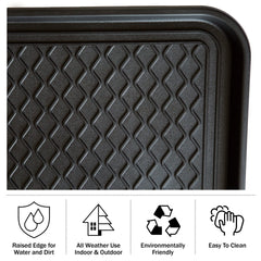 Stalwart Boot Tray showing raised edge for containment