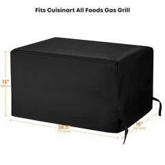 Stanbroil Grill Cover for Cuisinart CGC-21, side view