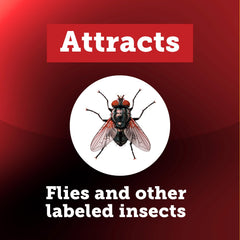 Starbar Fly Trap in outdoor setting with attractant refill