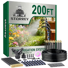 STARREY Drip Irrigation System 200FT tubing and nozzles