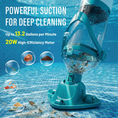 STARRYBOT Hot Tub Vacuum dark green model with brushes