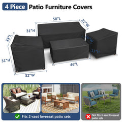 STARTWO loveseat cover dimensions with actual size specifications