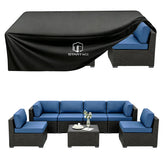 STARTWO patio furniture cover front view black