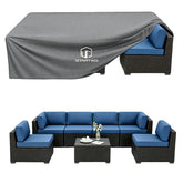 STARTWO patio furniture cover grey front view