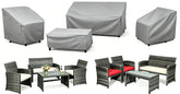 STARTWO Patio Furniture Cover Set 4-Piece Grey Loveseat Cover