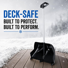 Stay+Safe Tools Snow Shovel side view showing adjustable handle