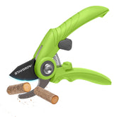 STAYGROW 6.9-inch pruning shears green model front view