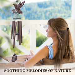 SteadStyle Sister Wind Chime hanging outside on a porch