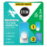 STEM Flying Insect Trap front view with blue light