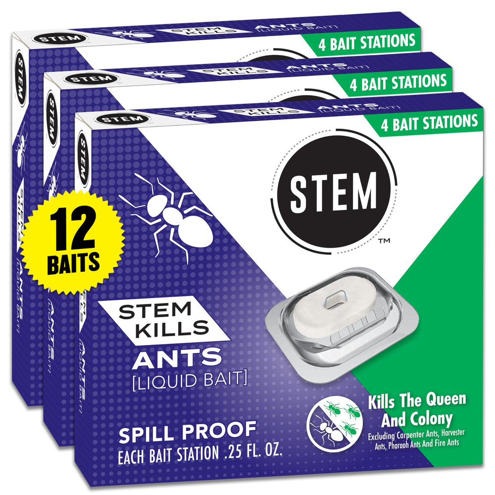 STEM Liquid Ant Baits pack of 12 spill-proof bait stations