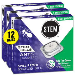 STEM Liquid Ant Baits pack of 12 spill-proof bait stations