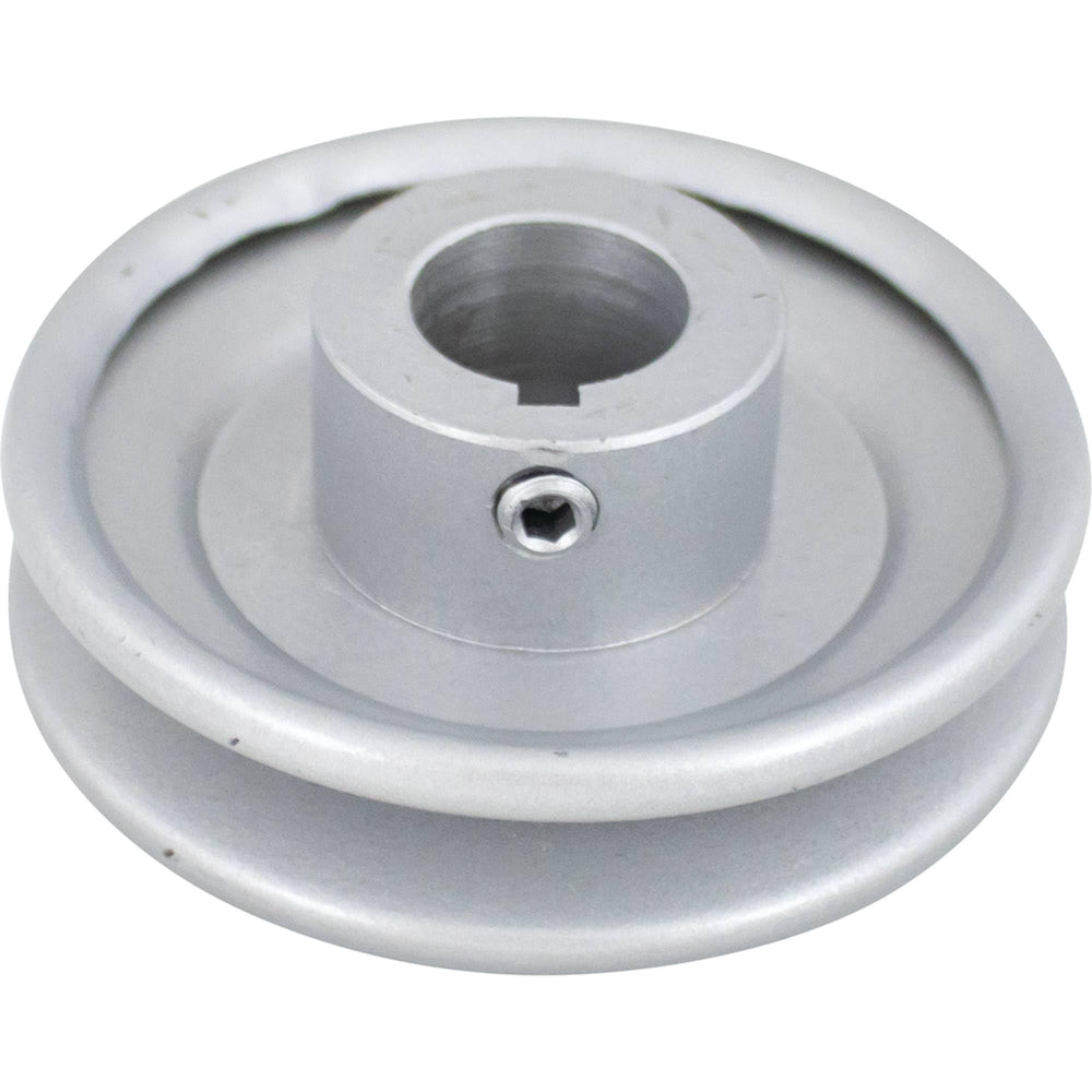 Stens 275-495 V-Belt Pulley front view with alloy steel finish