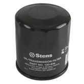 Stens Oil Filter front view, black, model 120-634