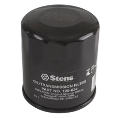 Stens Oil Filter front view, black, model 120-634