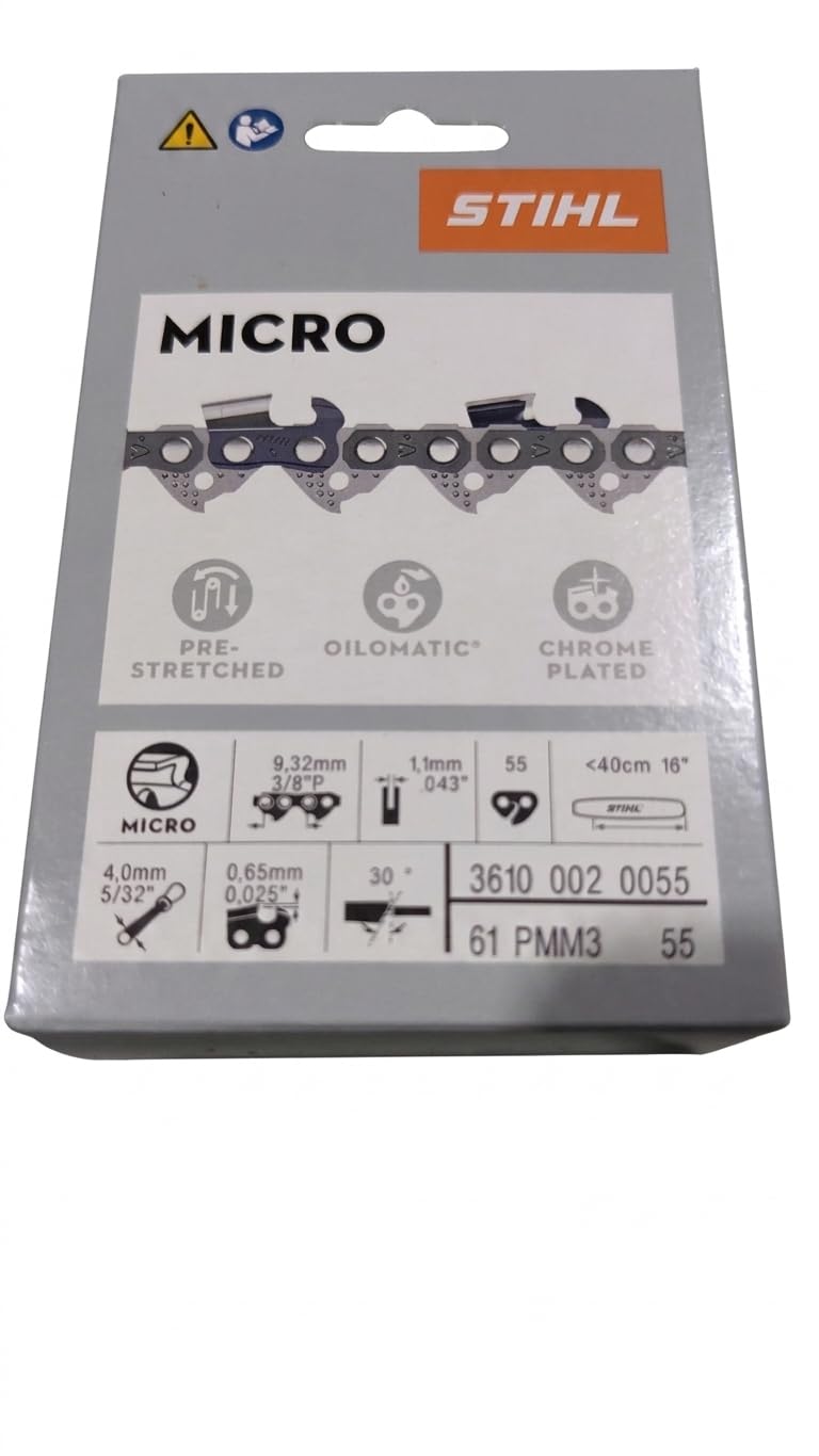 Stihl 61PMM355E Chainsaw Chain front view