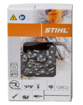 Stihl 61PMM355E Chainsaw Chain front view with 16-inch length