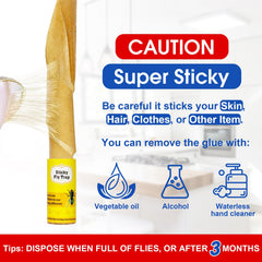 Stingmon Fly Strips outdoor setup in a garden