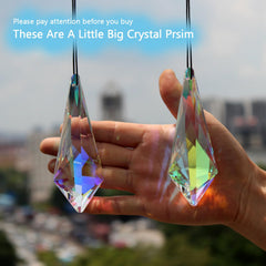 stino Cone Crystal Suncatcher Prisms in sunlight displaying brilliance
