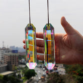 stino crystal suncatcher prism clear and AB color front view