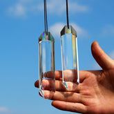 stino crystal suncatcher prism clear front view