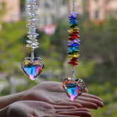 Stino Heart Crystal Suncatcher Prism clear design hanging