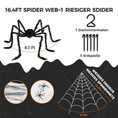 Stretchy cobwebs from BOSONER Halloween decoration set