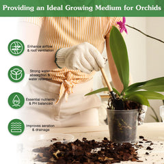 Stroller Orchid Potting Mix in a garden setting