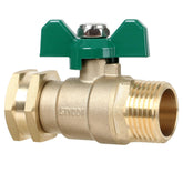 STYDDI Brass Garden Hose Shut Off Valve front view