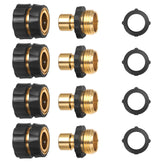 STYDDI Garden Hose Quick Connect Fittings Gold Colour Set