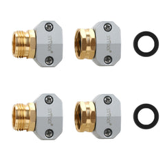 STYDDI Garden Hose Repair Kit with aluminum connectors and zinc clamps