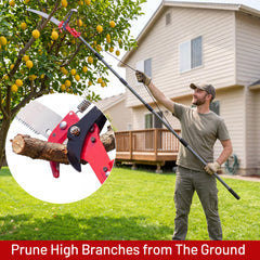 Suchtale 14FT Pole Tree Pruner assembled with adjustable pole