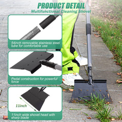 Suchtale Flat Shovel foot step leverage feature