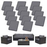 SUKAIKEQA 14PCS cushion cover set in grey, front view
