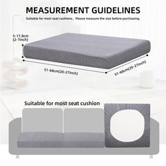 SUKAIKEQA cushion covers on outdoor sofa, showcasing snug fit