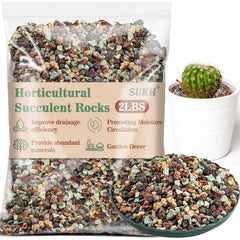 Sukh 2LBS Mix Horticultural Lava Pebbles front view