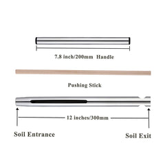 Sukiise Soil Sampler Tool close-up of stainless steel tip
