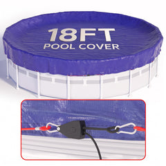 SUMMERBUDDY 18 FT Round Winter Pool Cover front view