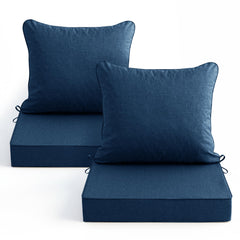 Summsun navy outdoor chair cushion front view